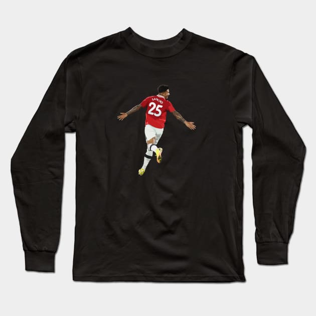 Jadon Sancho Long Sleeve T-Shirt by Webbed Toe Design's